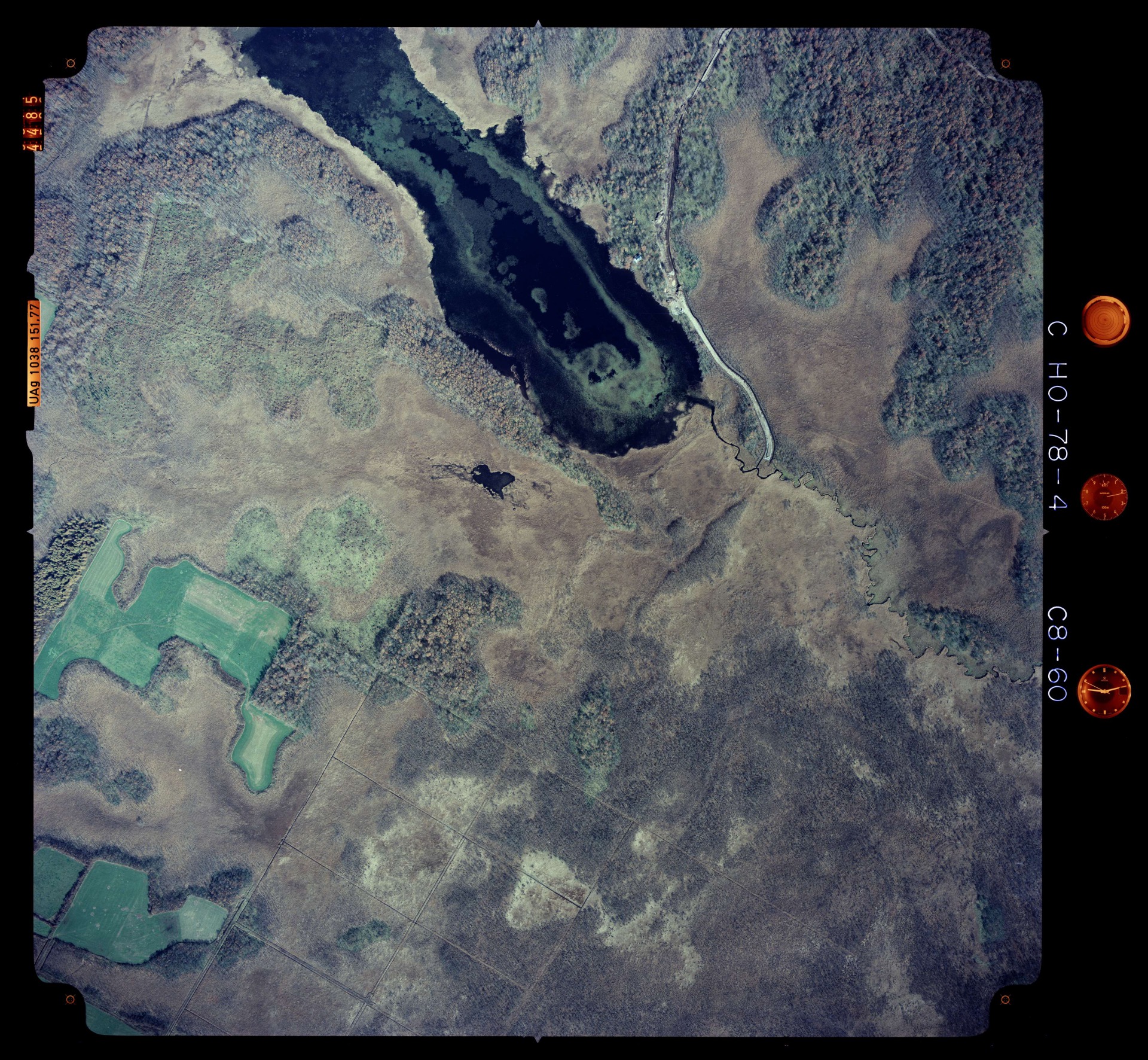 国土地理院 茨散沼（北海道野付郡別海町） 空撮写真 1978年10月26日