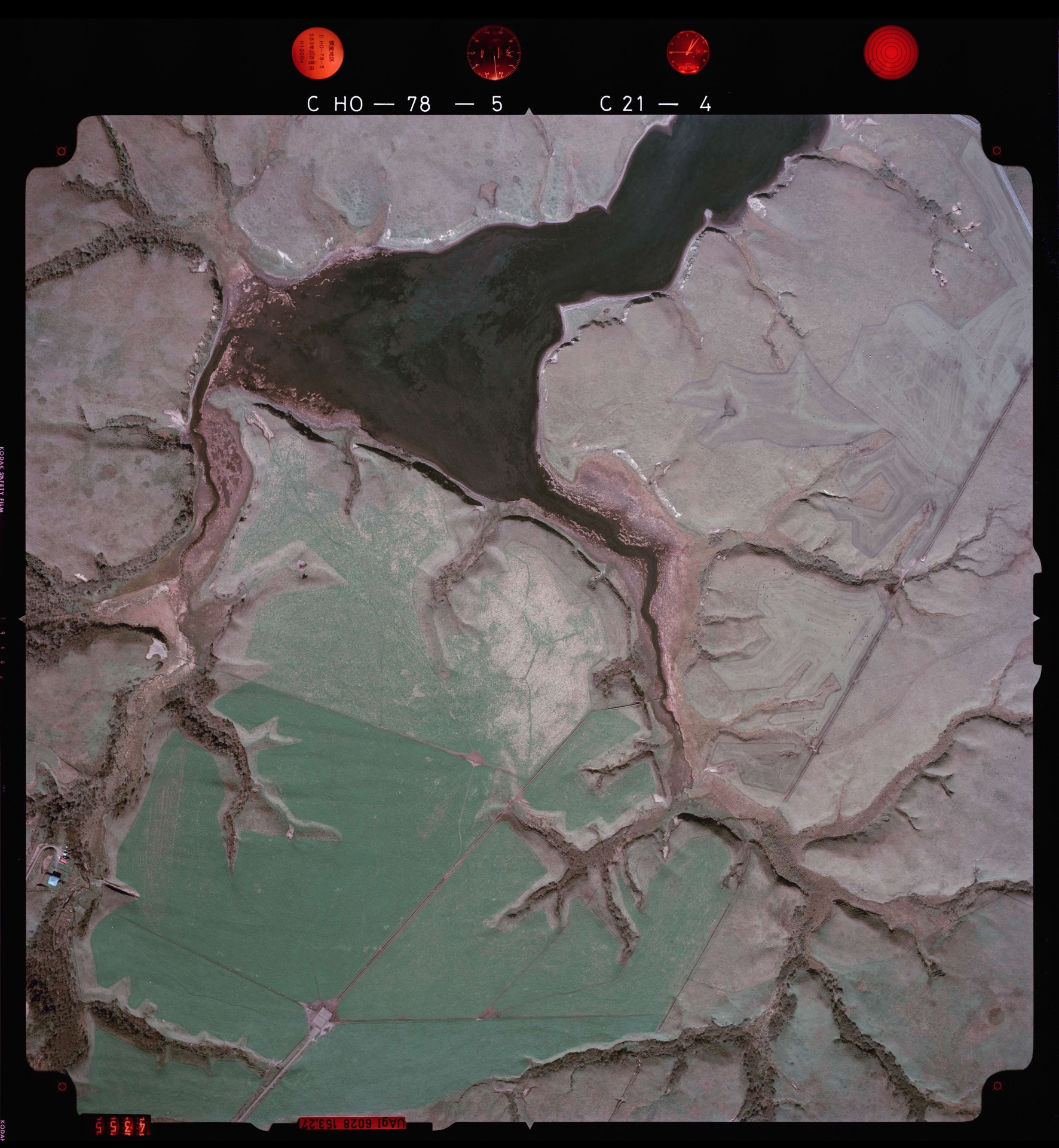 国土地理院 トーサムポロ沼（北海道根室市） 空撮写真 1978年10月8日