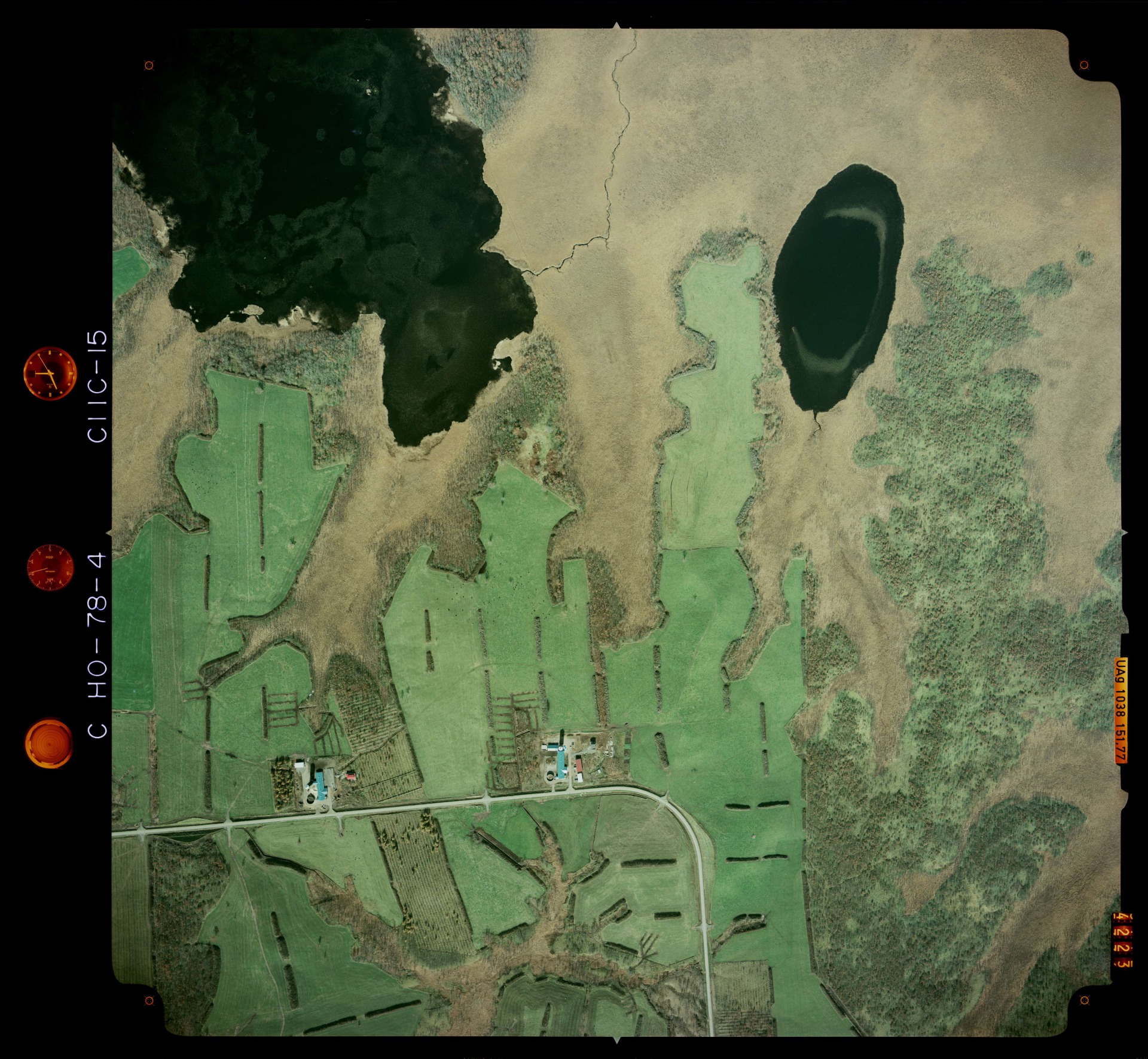 国土地理院 兼金沼（北海道野付郡別海町） 空撮写真 1978年10月25日