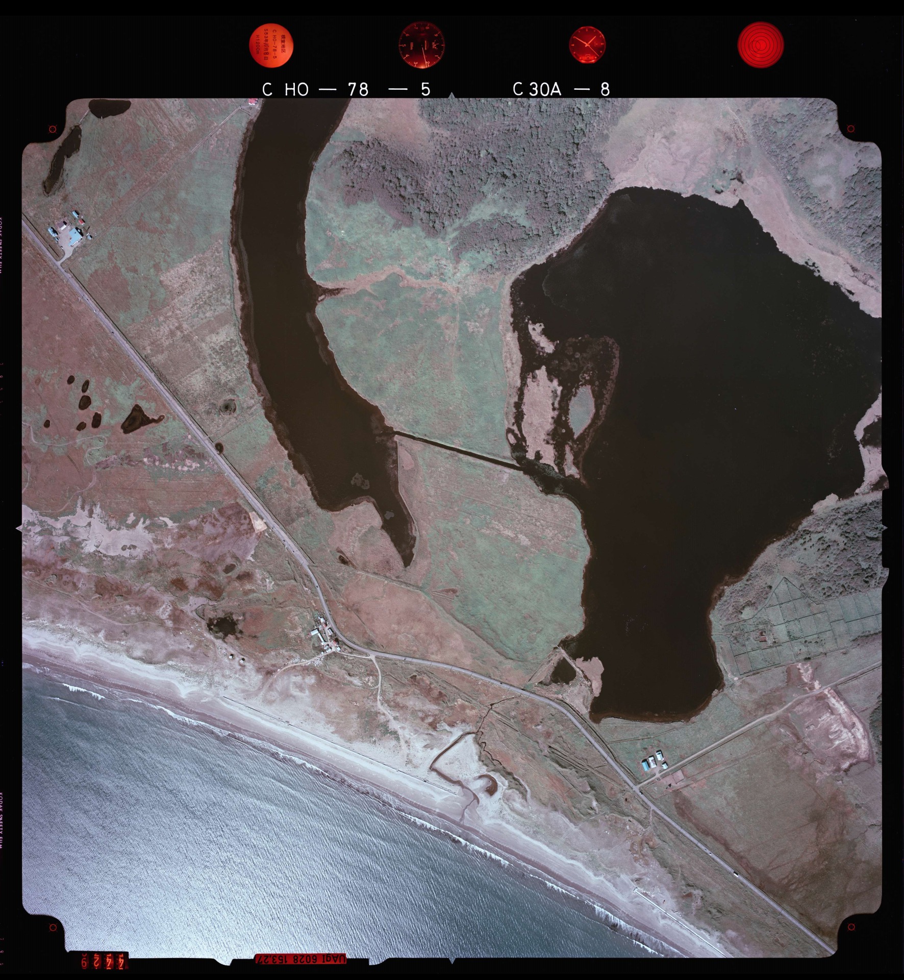 国土地理院 タンネ沼（北海道根室市） 空撮写真 1978年10月8日