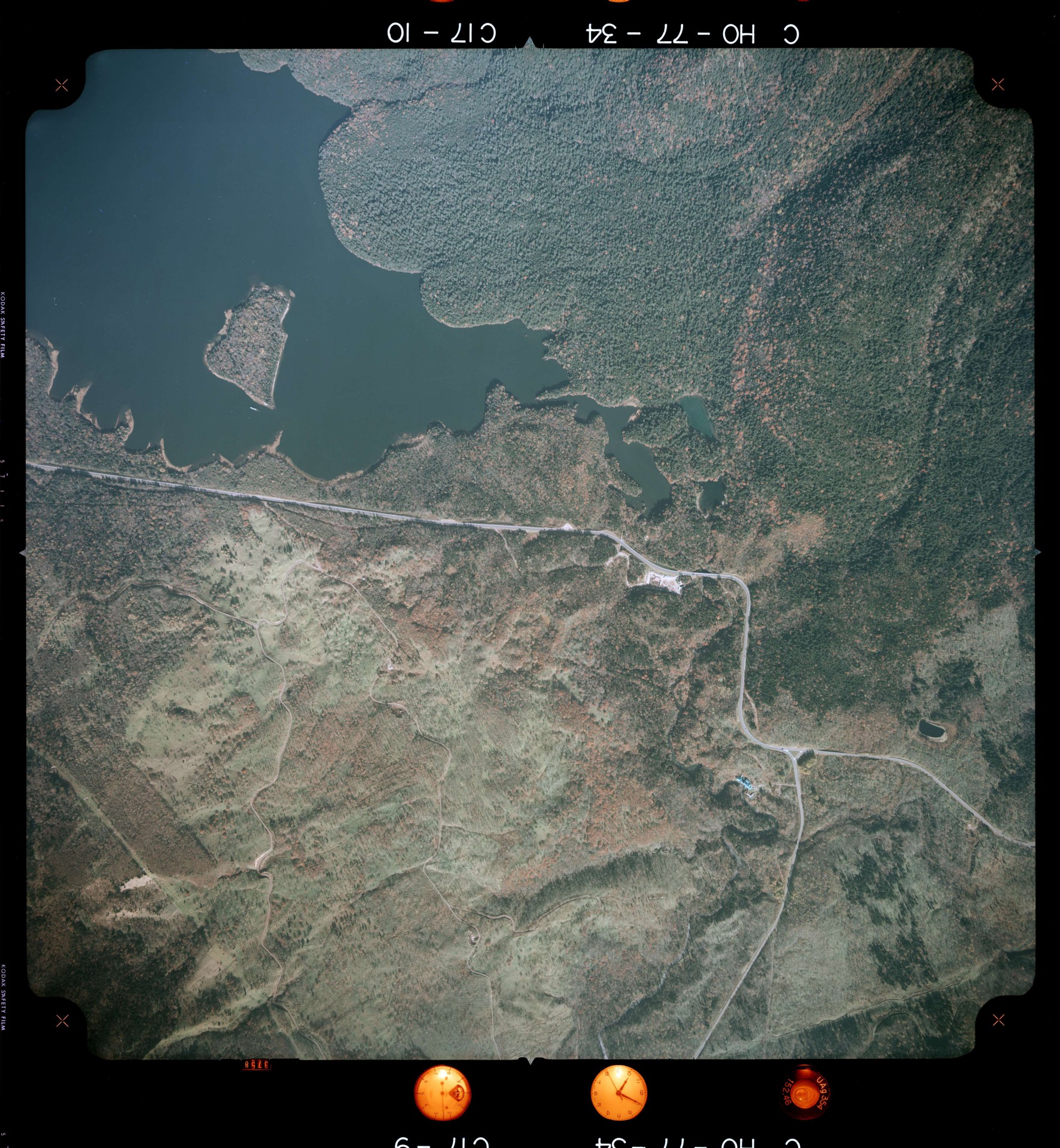 国土地理院 次郎湖（北海道釧路市） 空撮写真 1977年10月22日