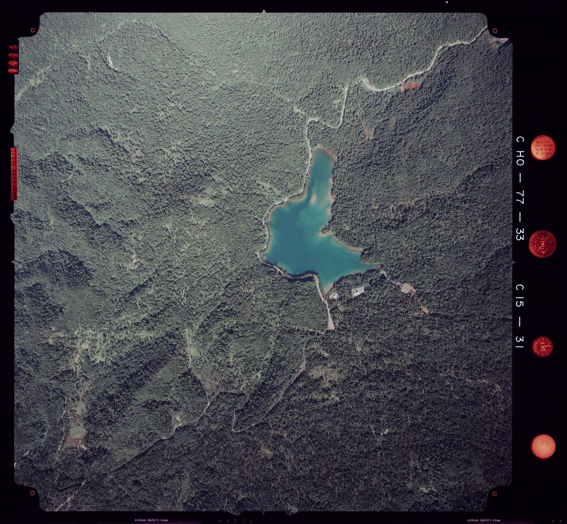 国土地理院 オンネトー（北海道足寄郡足寄町） 空撮写真 1977年9月23日