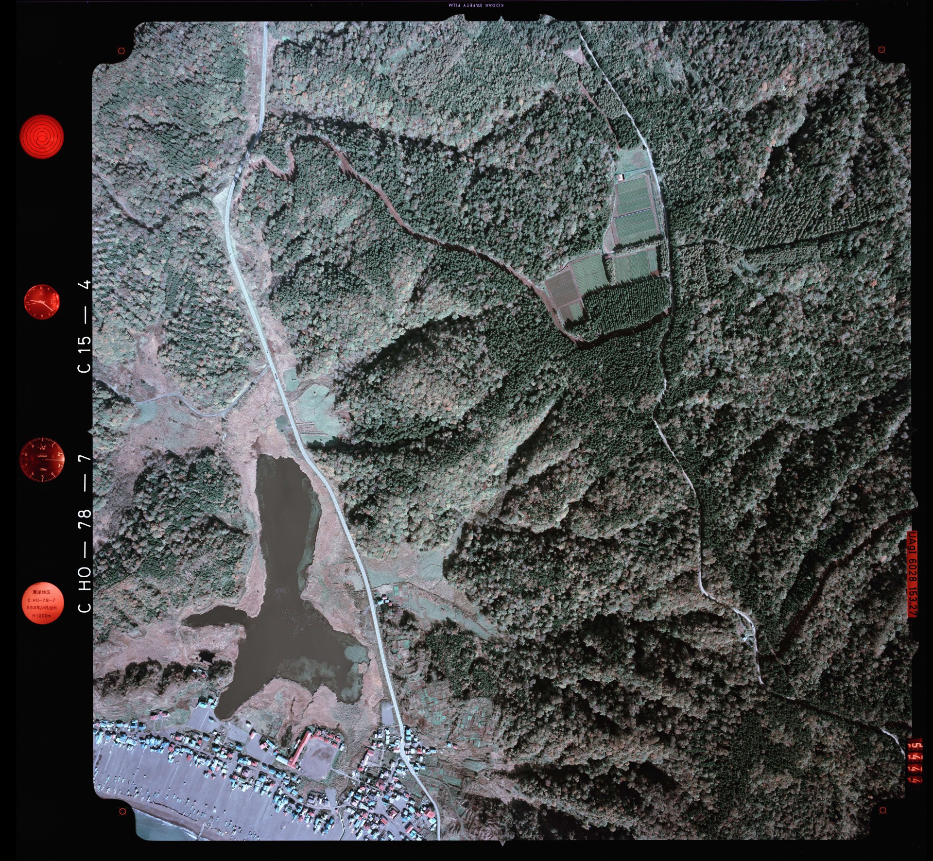 国土地理院 床潭沼（北海道厚岸郡厚岸町） 空撮写真 1978年10月18日