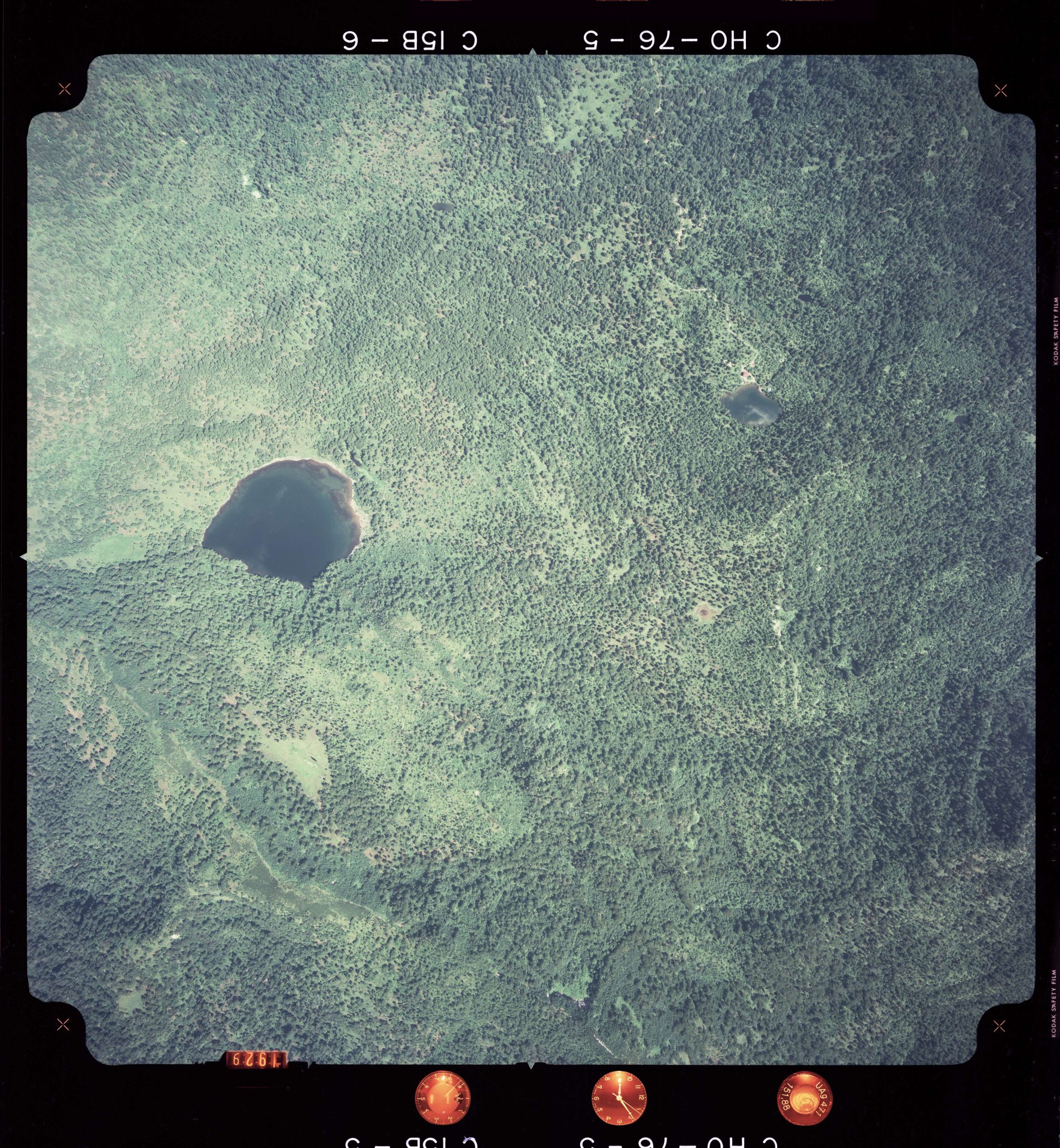 国土地理院 真簾沼（北海道札幌市南区） 空撮写真 1977年7月24日