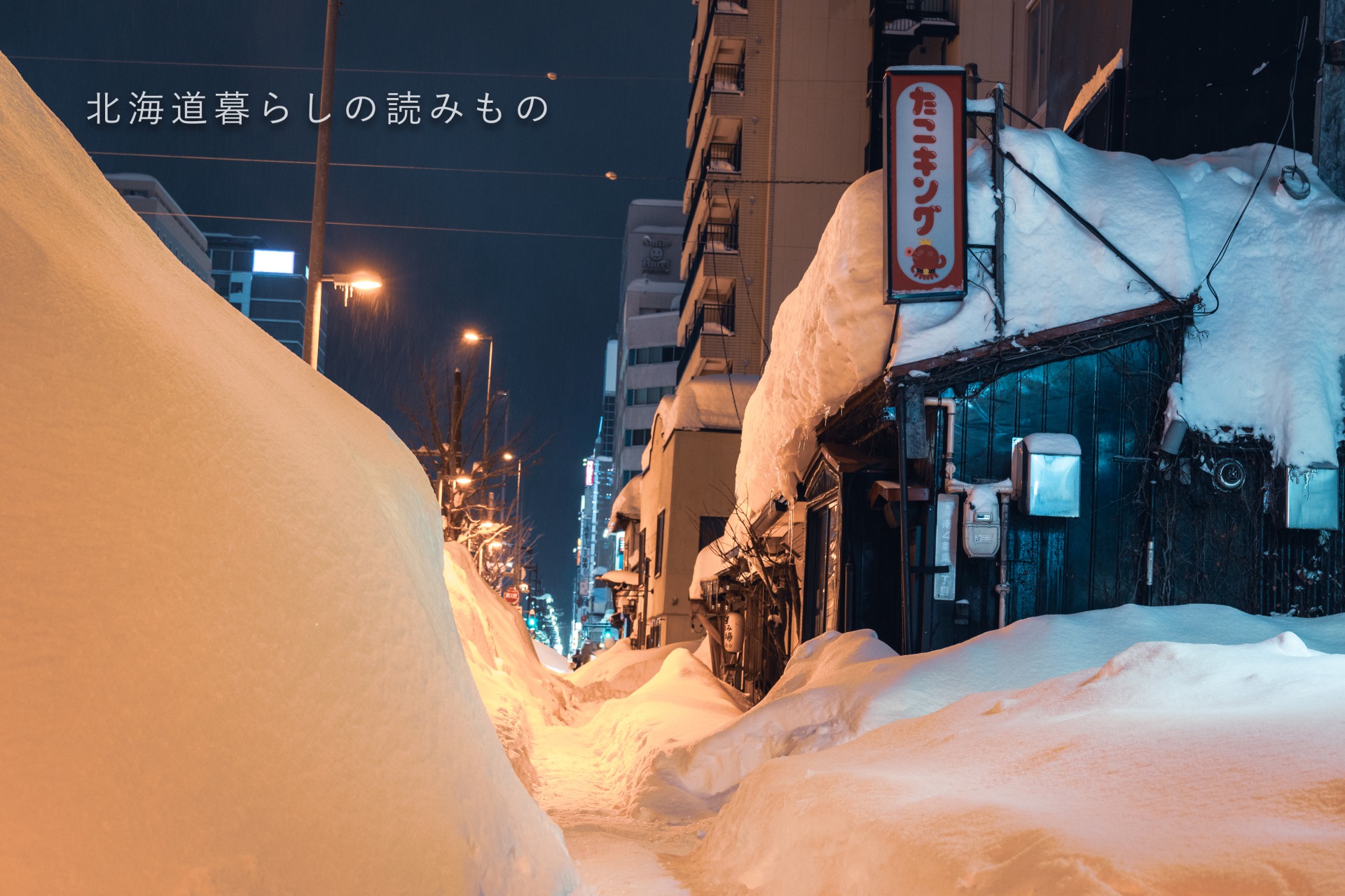 路肩の積雪（見通しが悪い）